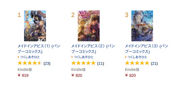 Amazonにて、この高評価
